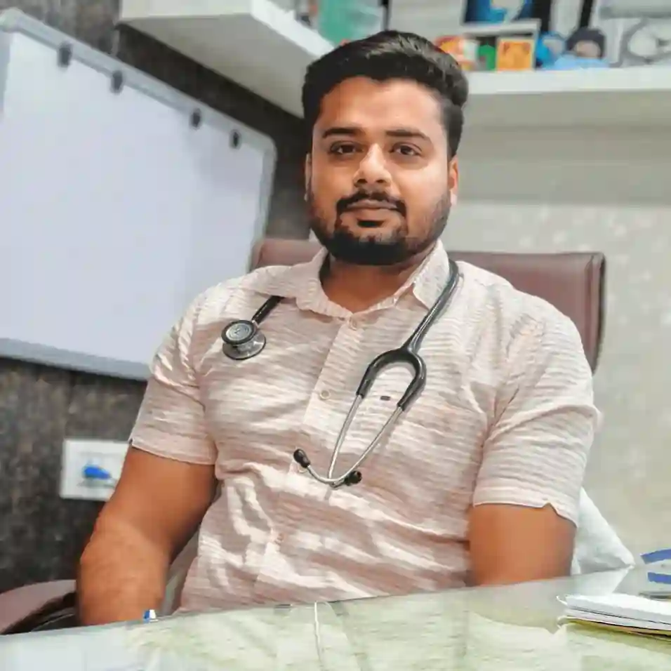 Professional portrait of Dr. Harish Verma at clinic